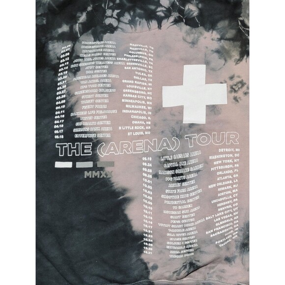 Dan + Shay Tour Tie Die Hoodie Adult L  PULLOVER Cotton Drawstring Men @G5 - Picture 3 of 6